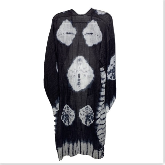 Longline Boho Tie Dyed Kimono NWT - Picture 2 of 7